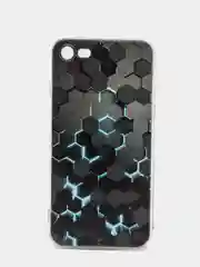 Бирюзовый силиконовый чехол на Apple iPhone 7/8/SE 2020/SE 2022 / Айфон 7/8 прозрачный, с рисунком