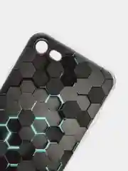 Бирюзовый силиконовый чехол на Apple iPhone 7/8/SE 2020/SE 2022 / Айфон 7/8 прозрачный, с рисунком