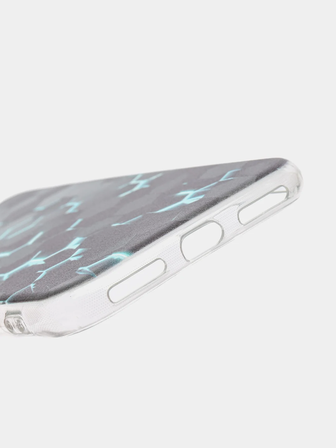 Бирюзовый силиконовый чехол на Apple iPhone 7/8/SE 2020/SE 2022 / Айфон 7/8 прозрачный, с рисунком