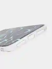 Бирюзовый силиконовый чехол на Apple iPhone 7/8/SE 2020/SE 2022 / Айфон 7/8 прозрачный, с рисунком