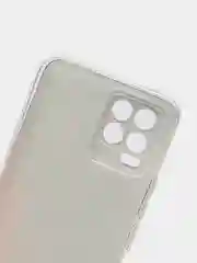 Красный силиконовый чехол на Oppo Realme 8/8 Pro / Оппо Реалми 8/8 Про прозрачный, с рисунком