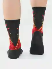Носки с принтом "Вулкан"