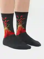 Носки с принтом "Вулкан"