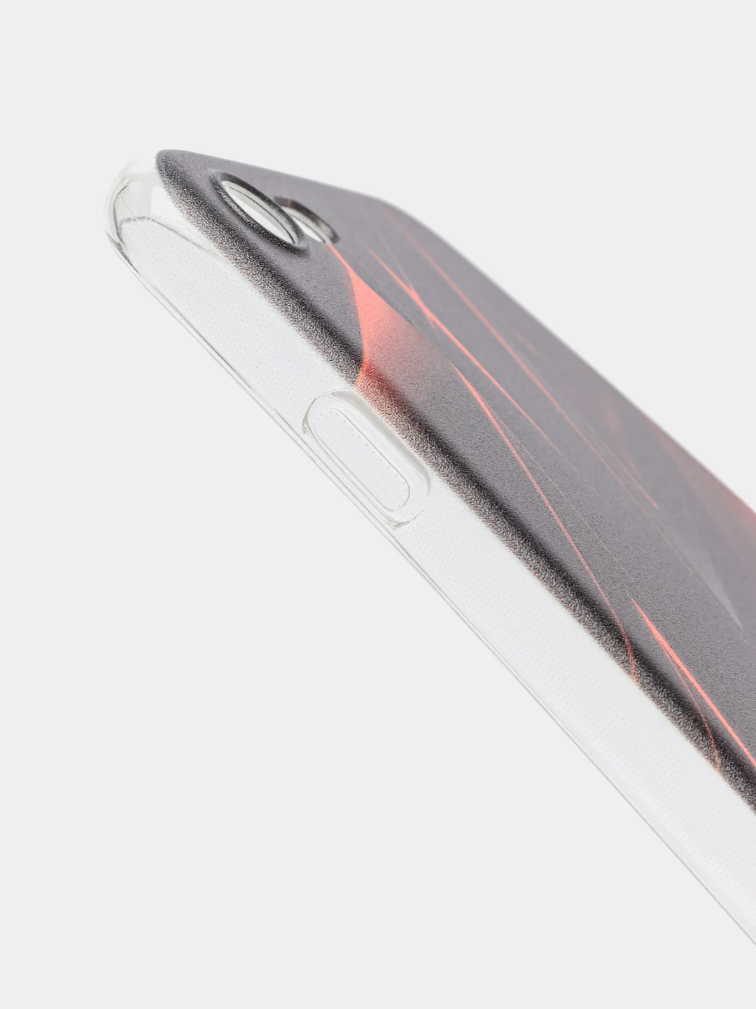 Красный силиконовый чехол на Apple iPhone 7/8/SE 2020/SE 2022 / Айфон 7/8 прозрачный, с рисунком