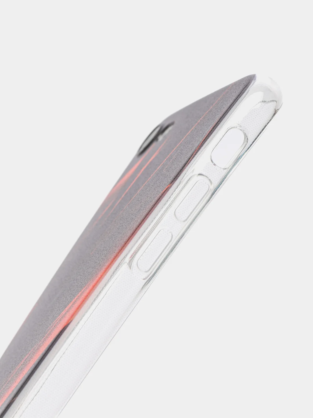 Красный силиконовый чехол на Apple iPhone 7/8/SE 2020/SE 2022 / Айфон 7/8 прозрачный, с рисунком