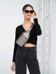 Коричневый сумка на пояс
