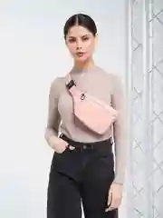 Розовый сумка на пояс