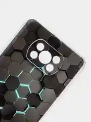 Бирюзовый силиконовый чехол на Xiaomi Poco X3/X3 Pro / Сяоми Poco X3/Х3 Про прозрачный, с рисунком