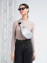 Серебряный сумка на пояс