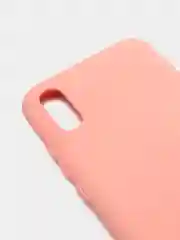 Розовый чехол для Xiaomi Redmi 9A с защитой камеры и бархатом внутри