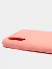 Розовый чехол для Xiaomi Redmi 9A с защитой камеры и бархатом внутри