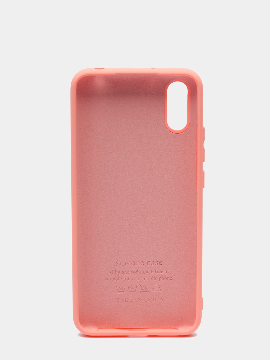 Розовый чехол для Xiaomi Redmi 9A с защитой камеры и бархатом внутри