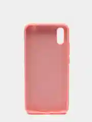 Розовый чехол для Xiaomi Redmi 9A с защитой камеры и бархатом внутри