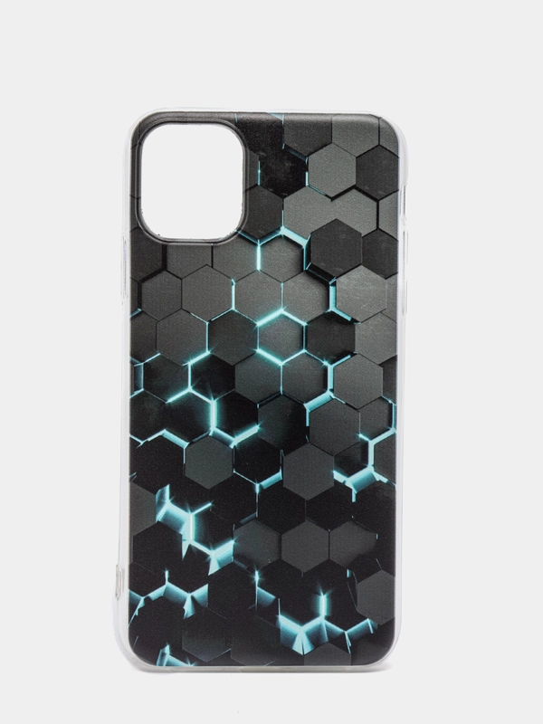 Силиконовый чехол на Apple iPhone 11 / Айфон 11 прозрачный, с рисунком, защита камеры