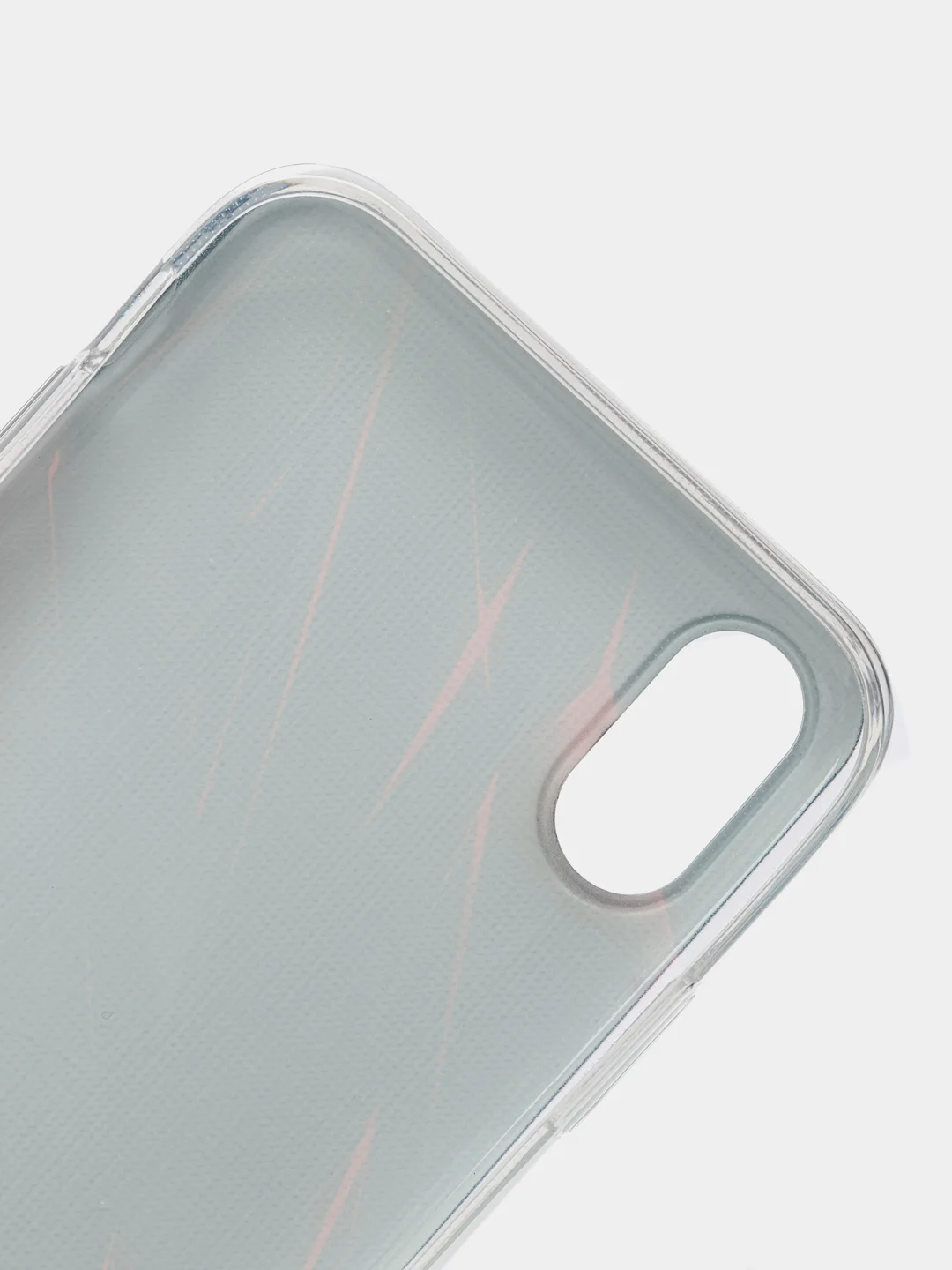 Красный силиконовый чехол на Apple iPhone XR / Айфон XR прозрачный, с рисунком, защита камеры