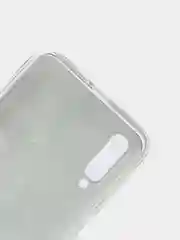 Бирюзовый силиконовый чехол на Samsung Galaxy A50/A30s / Самсунг А50/А30s прозрачный, с рисунком