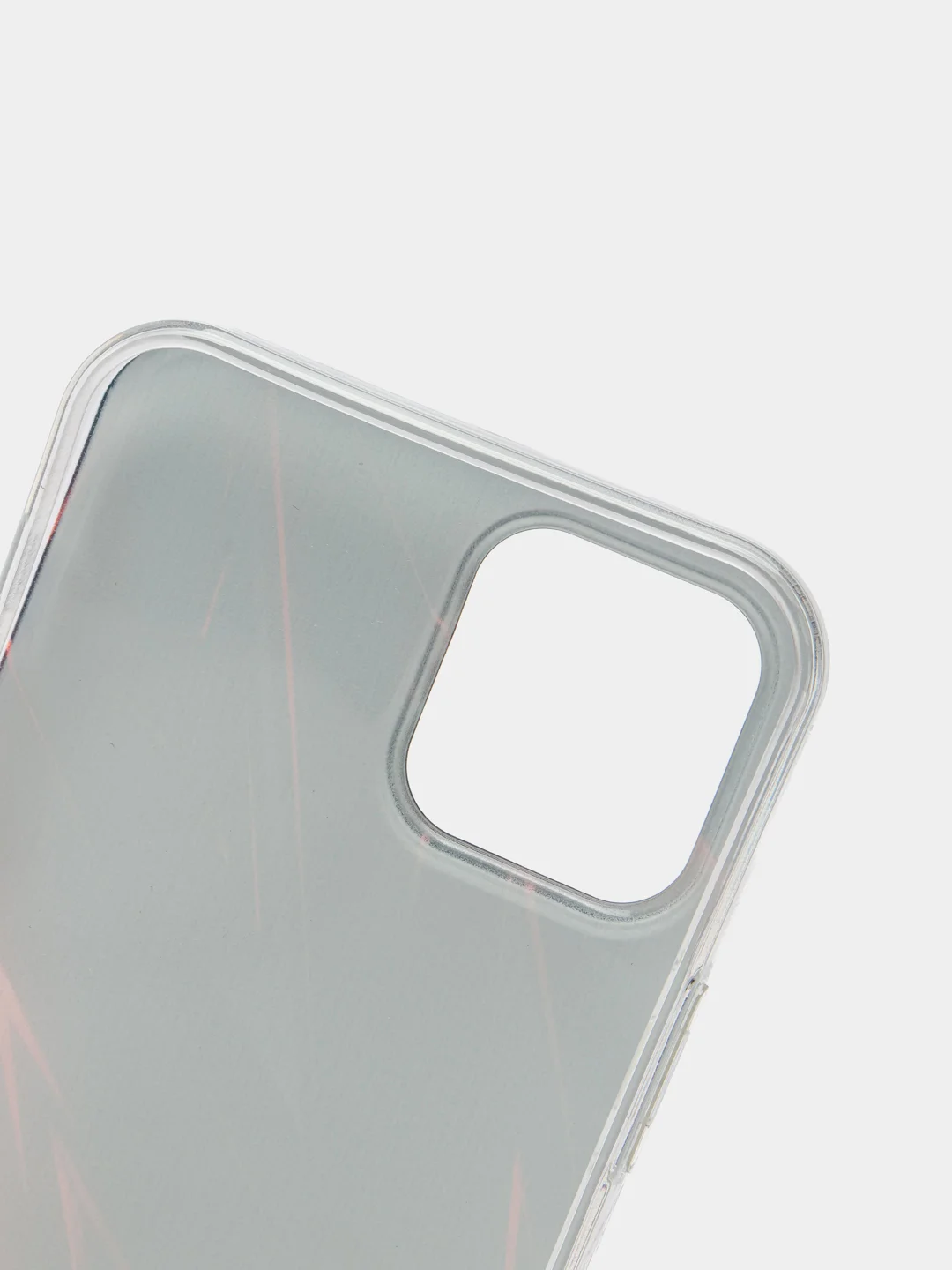 Красный силиконовый чехол на Apple iPhone 12/12 Pro / Айфон 12/12 Pro прозрачный, с рисунком