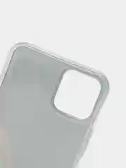 Красный силиконовый чехол на Apple iPhone 12/12 Pro / Айфон 12/12 Pro прозрачный, с рисунком
