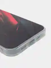 Красный силиконовый чехол на Apple iPhone 12/12 Pro / Айфон 12/12 Pro прозрачный, с рисунком