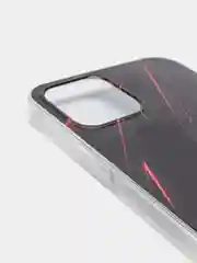 Красный силиконовый чехол на Apple iPhone 12/12 Pro / Айфон 12/12 Pro прозрачный, с рисунком