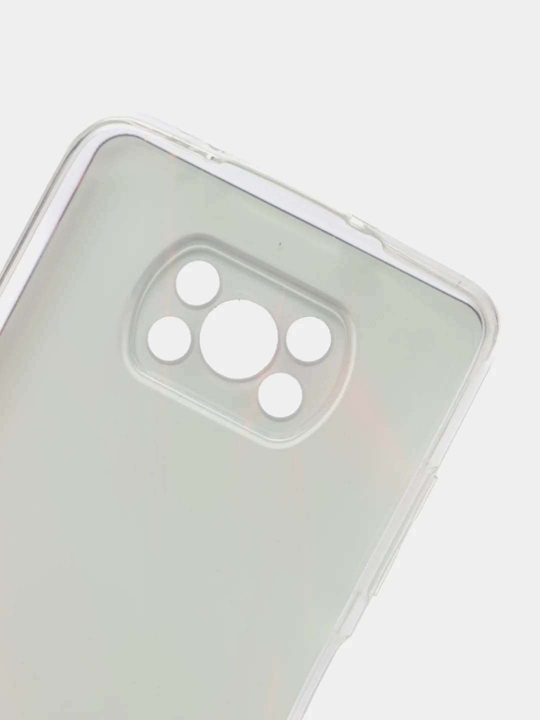 Красный силиконовый чехол на Xiaomi Poco X3/X3 Pro / Сяоми Poco X3/Х3 Про прозрачный, с рисунком