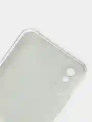Бирюзовый силиконовый чехол на Xiaomi Redmi 9A / Сяоми Редми 9А прозрачный с рисунком, защита камеры