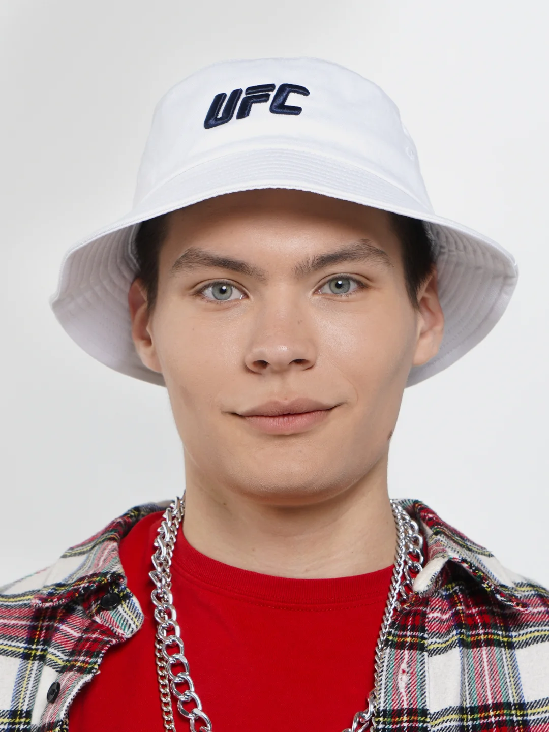 Белый панама с вышивкой UFC, унисекс, разные цвета