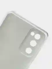 Бирюзовый силиконовый чехол на Samsung Galaxy S20 FE / Самсунг S20 FE прозрачный, с рисунком
