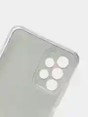 Красный силиконовый чехол на Samsung Galaxy A32 / Самсунг А32 прозрачный с рисунком, защита камеры