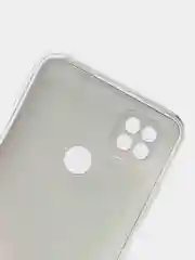 Красный силиконовый чехол на Xiaomi Redmi 9C / Сяоми Редми 9С прозрачный с рисунком, защита камеры
