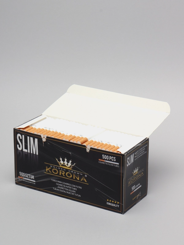 Гильзы сигаретные с фильтром SLIM, 500 штук, для самокруток