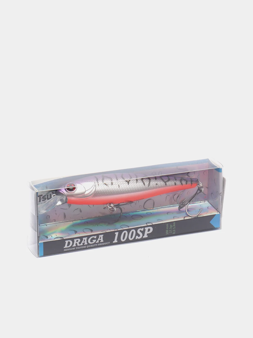 Тёмно-серый воблер TsuYoki Draga 100SP