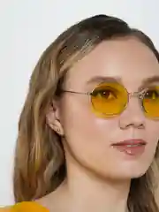 Желтый очки солнцезащитные, женские