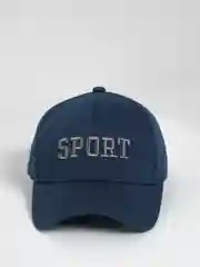 Темно-синий бейсболка унисекс с вышивкой Sport