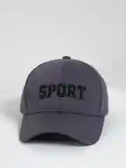 Серый бейсболка унисекс с вышивкой Sport