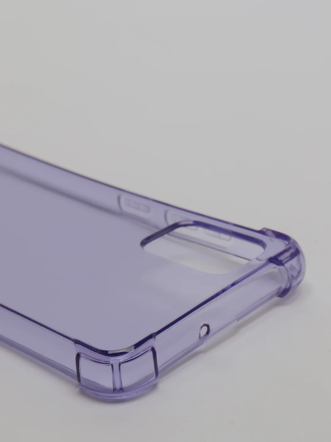 Лавандовый чехол прозрачный Samsung Galaxy A51,Samsung Galaxy A12/M12 противоударный плотный неоновый
