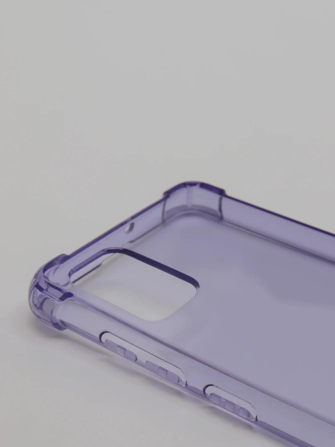 Лавандовый чехол прозрачный Samsung Galaxy A51,Samsung Galaxy A12/M12 противоударный плотный неоновый