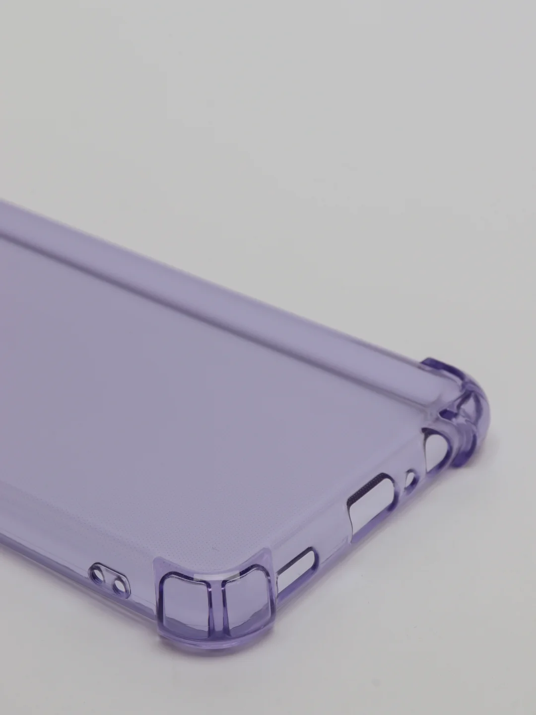 Лавандовый чехол Samsung Galaxy A12 Противоударный силиконовый чехол с защитой камеры