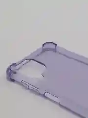 Лавандовый чехол Samsung Galaxy A12 Противоударный силиконовый чехол с защитой камеры