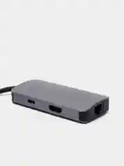 Мультипорт хаб-концентратор USB Type C, 6 в 1, HDMI, USB*3, Type C, RG45