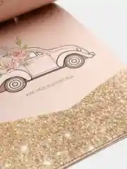 Конверт для денег свадебный с пожеланиями "Сберкнижка кольца", 5 листов-конвертов, А5