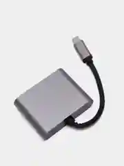 ХАБ Переходник 2 в одном USB-C на HDTV и VGA