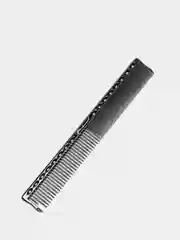 Черный металлическая расческа Gera Professional для стрижки, 20 см