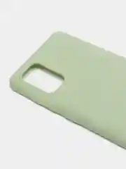 Оливковый чехол Samsung Galaxy A71, силиконовый