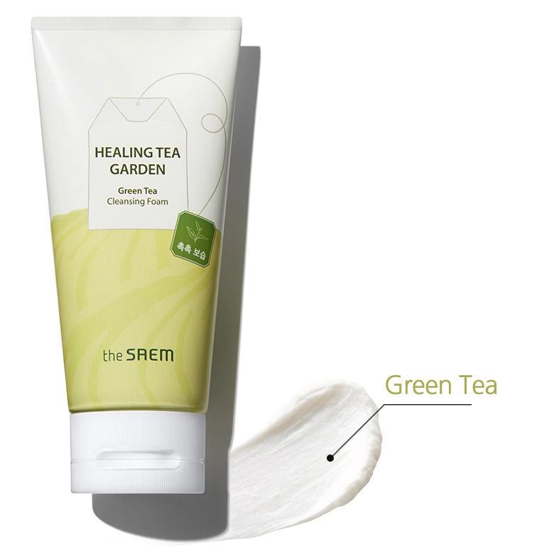 Пенка для лица с зеленым чаем Healing Tea Garden Green Tea Cleansing Foam, 150 мл