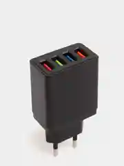 Черный cетевое зарядное устройство на 4 USB / блок питания зарядник