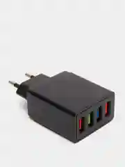 Черный cетевое зарядное устройство на 4 USB / блок питания зарядник