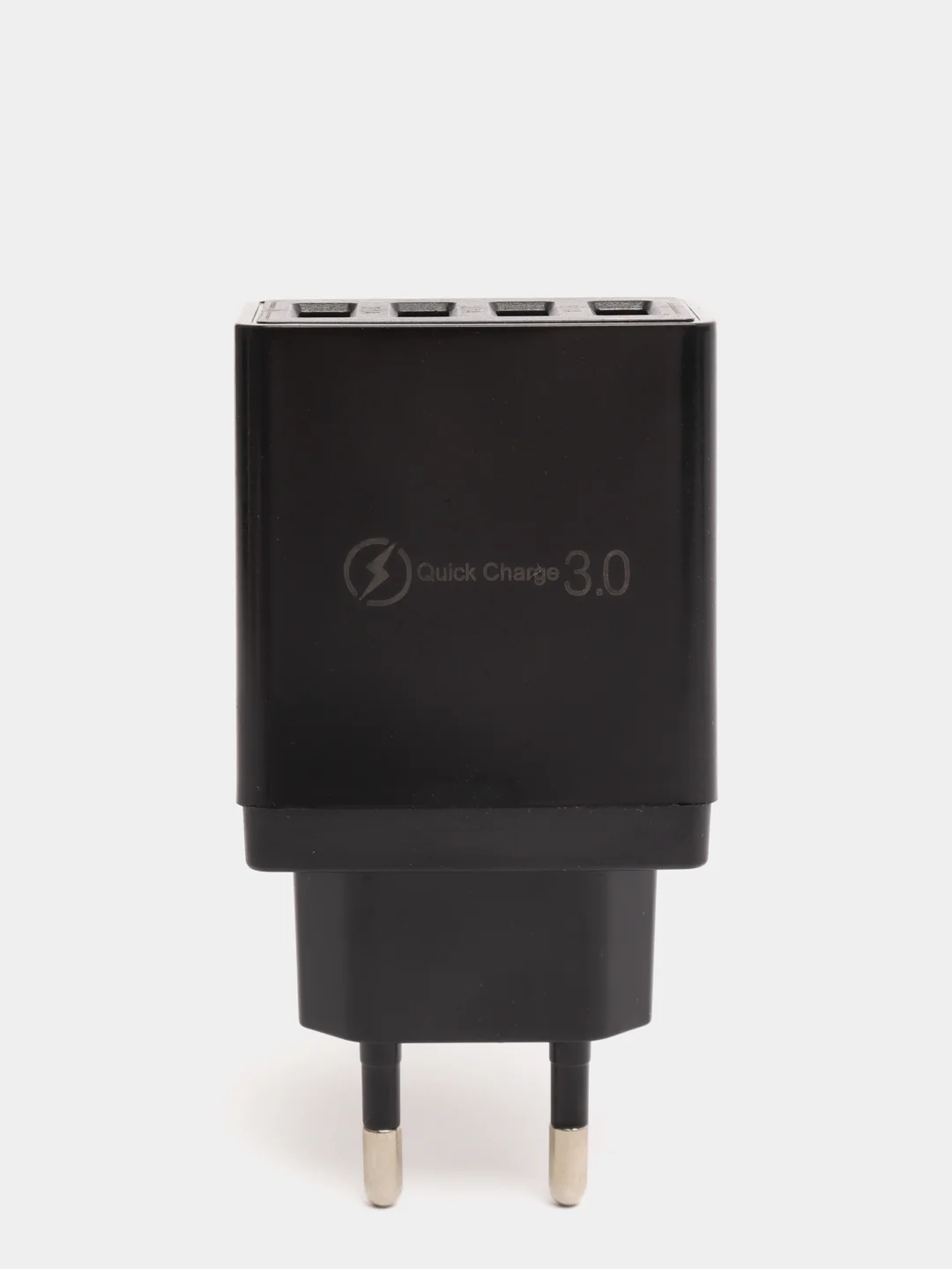 Черный cетевое зарядное устройство на 4 USB / блок питания зарядник