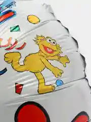 Белый фольгированный шар Happy