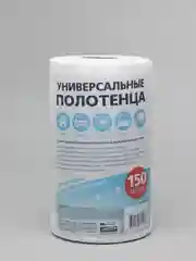 Салфетки универсальные в рулоне 150шт/ Полотенца тряпки рулонные, тканевые вискозные сухие